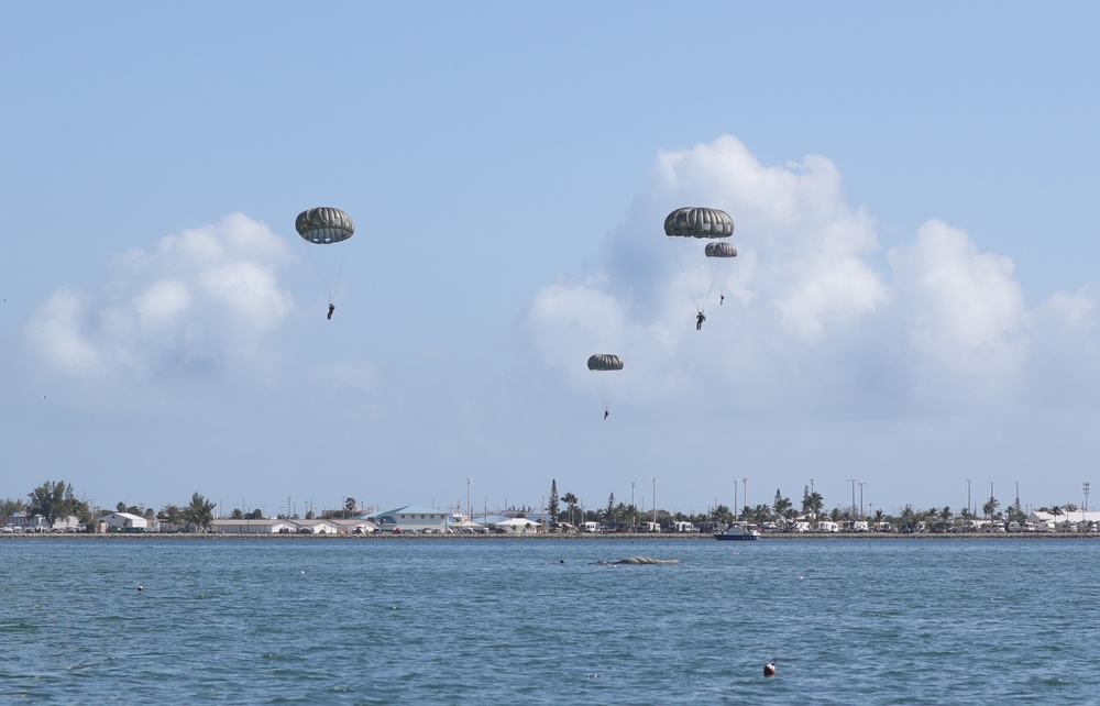 Special Forces Combat Diver Students Participate In Water Jump