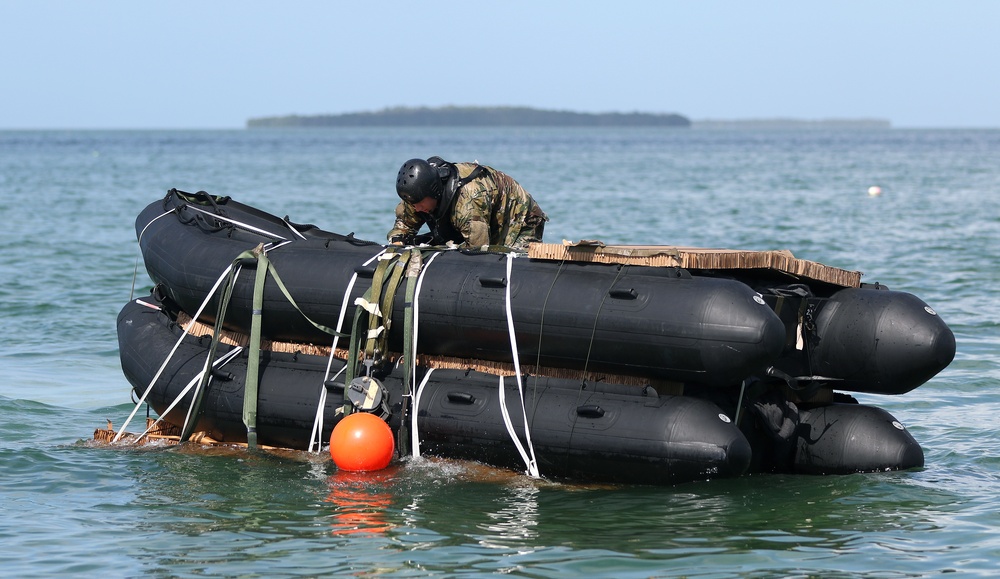 Special Forces Combat Diver Students Participate In Water Jump