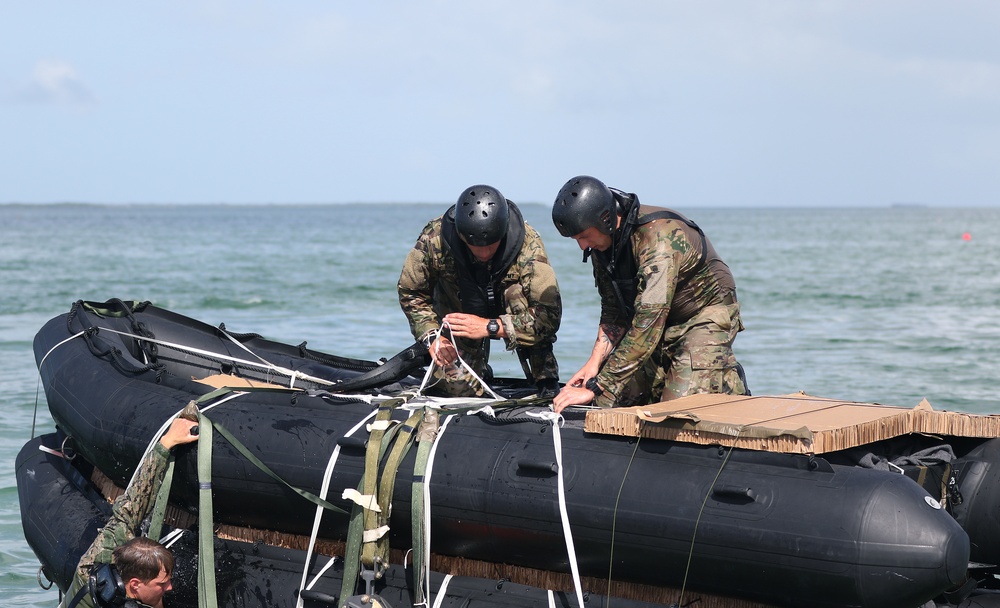 Special Forces Combat Diver Students Participate In Water Jump