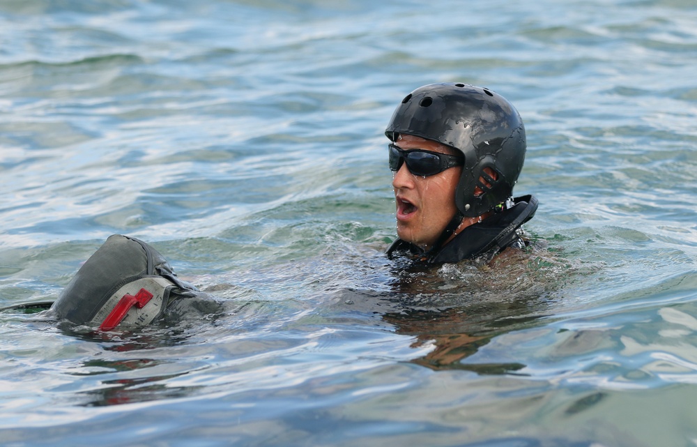 Special Forces Combat Diver Students Participate In Water Jump