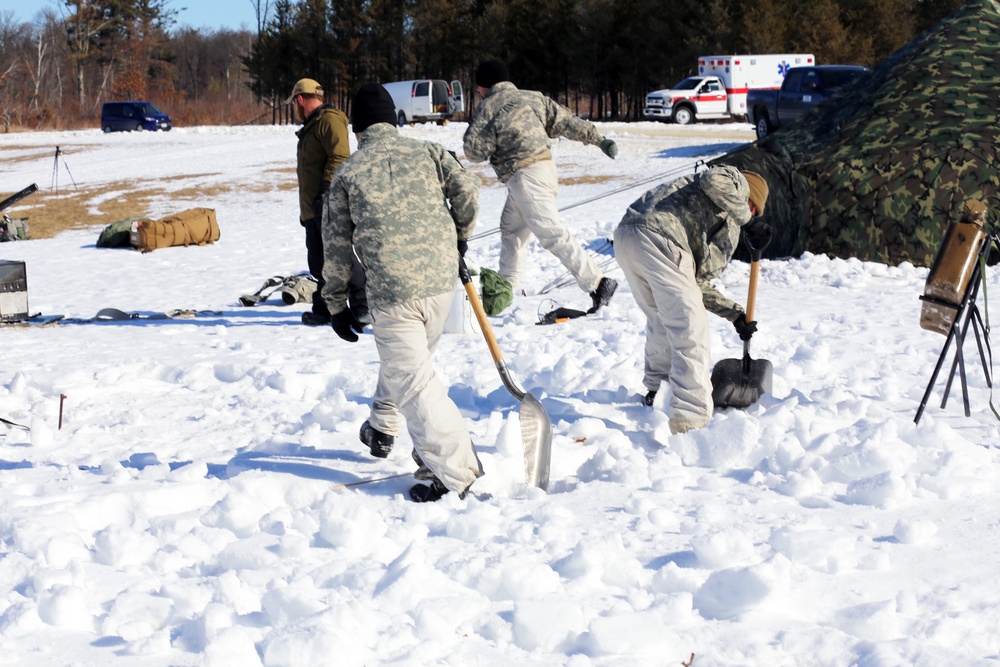 Cold-Weather Operations Course Class 20-04 training at Fort McCoy