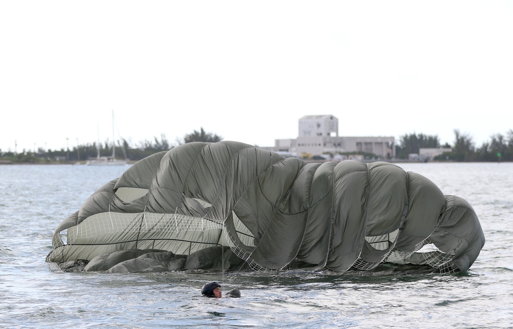 Special Forces Combat Diver Students Participate In Water Jump