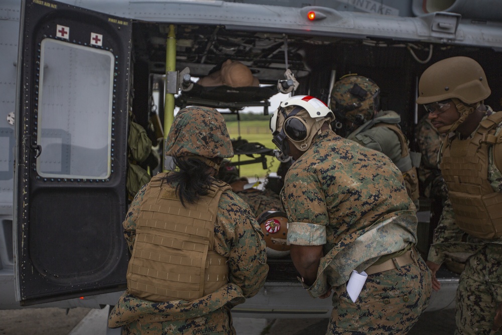 HMLA-369 Conducts CASEVAC Training