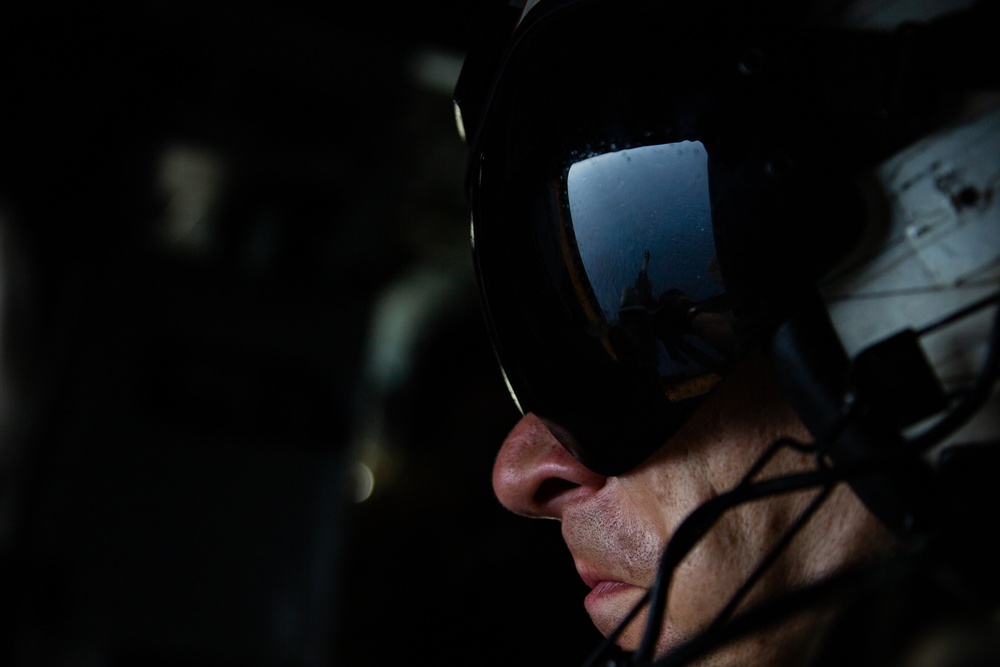 Guardian Angel; 31st MEU Marine provides aerial sniper coverage during VBSS