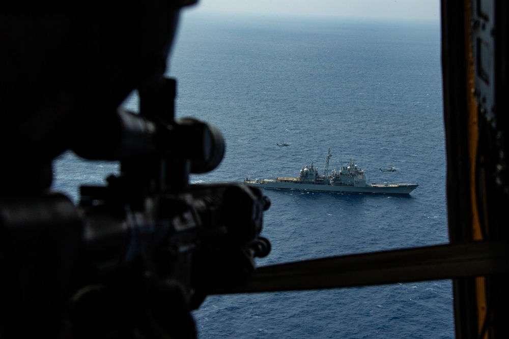 Guardian Angel; 31st MEU Marine provides aerial sniper coverage during VBSS