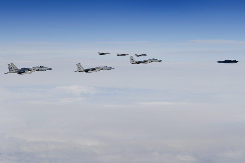 Bomber Task Force Europe over Iceland
