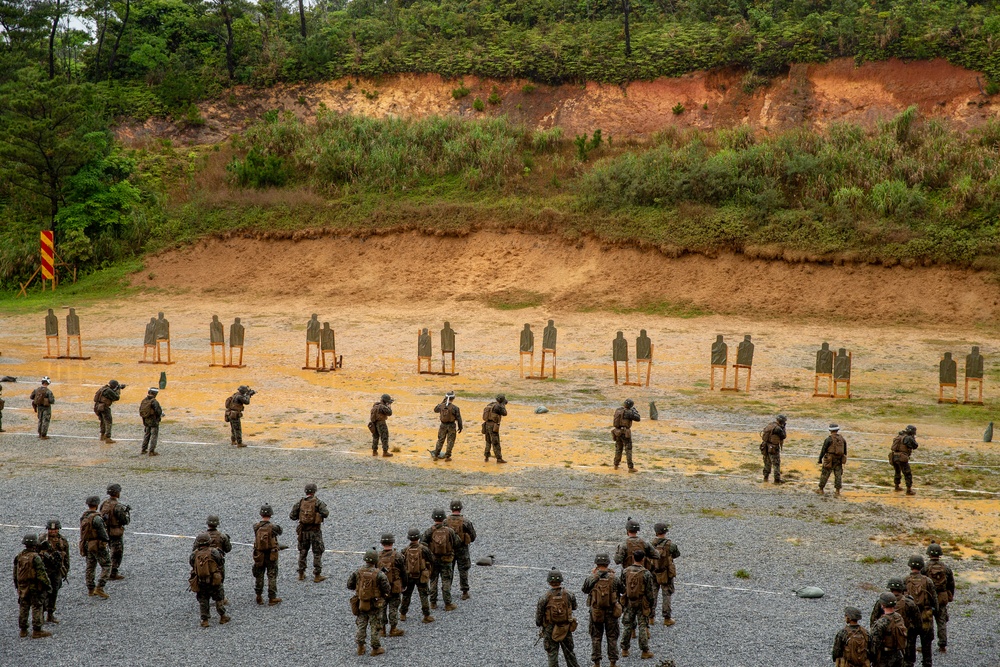 U.S. Marines conduct marksmanship drills