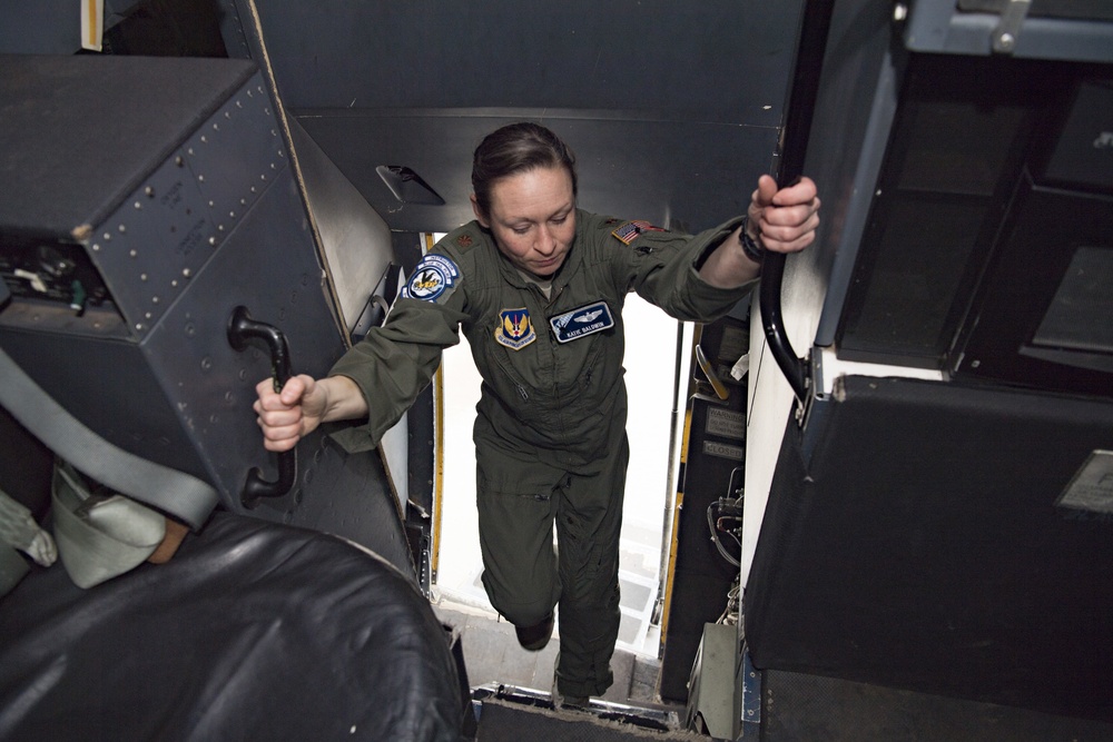 Maj. Baldwin: C-130J Super Hercules pilot portrait