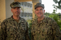 Deployed siblings reunite halfway around the world