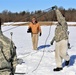 Cold-Weather Operations Course students practice building Arctic tent