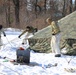 Cold-Weather Operations Course students practice building Arctic tent