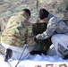 Cold-Weather Operations Course students practice building Arctic tent