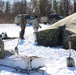 Cold-Weather Operations Course students practice building Arctic tent