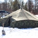 Cold-Weather Operations Course students practice building Arctic tent