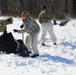 Cold-Weather Operations Course students practice building Arctic tent