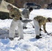 Cold-Weather Operations Course students practice building Arctic tent