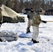 Cold-Weather Operations Course students practice building Arctic tent