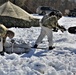 Cold-Weather Operations Course students practice building Arctic tent