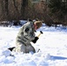 Cold-Weather Operations Course students practice building Arctic tent