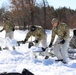 Cold-Weather Operations Course students practice building Arctic tent