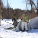 Cold-Weather Operations Course students practice building Arctic tent