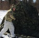 Cold-Weather Operations Course students practice building Arctic tent