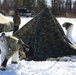 Cold-Weather Operations Course students practice building Arctic tent