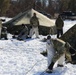 Cold-Weather Operations Course students practice building Arctic tent