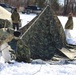 Cold-Weather Operations Course students practice building Arctic tent