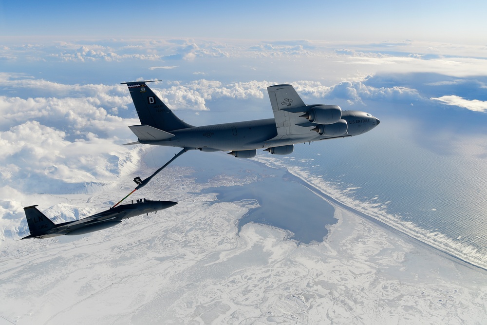 Bomber Task Force Europe over Iceland