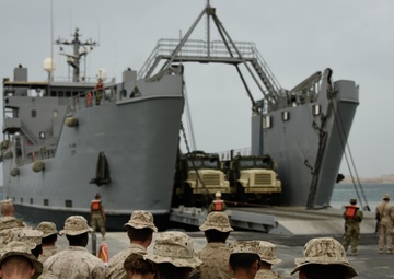 Logistics support vessel USAV SP4 James A. Loux Native Fury Support