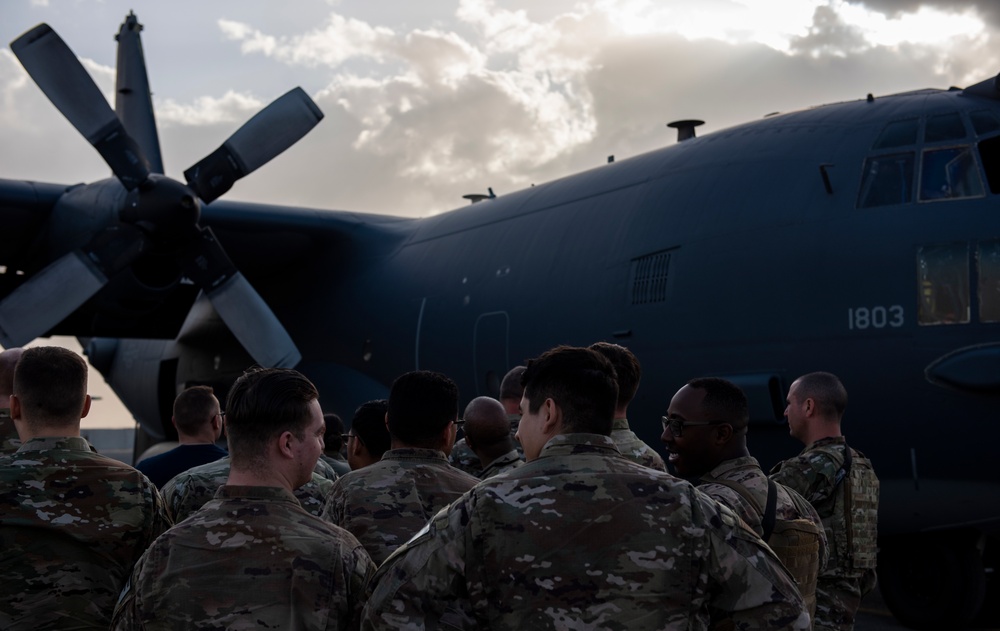 ASAB Midnight Marauders visit AC-130s and MC-130s