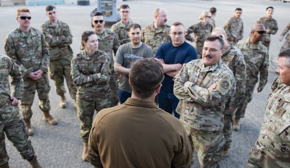 ASAB Midnight Marauders visit AC-130s and MC-130s