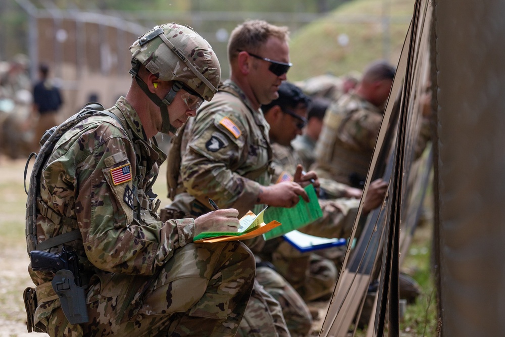 Alabama National Guard Marksmanship Team Soldiers compete in the U.S. Army Small Arms Championships