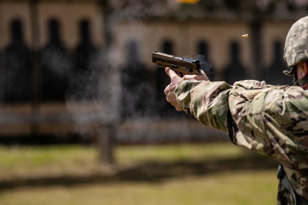 Alabama National Guard Marksmanship Team Soldiers compete in the U.S. Army Small Arms Championships