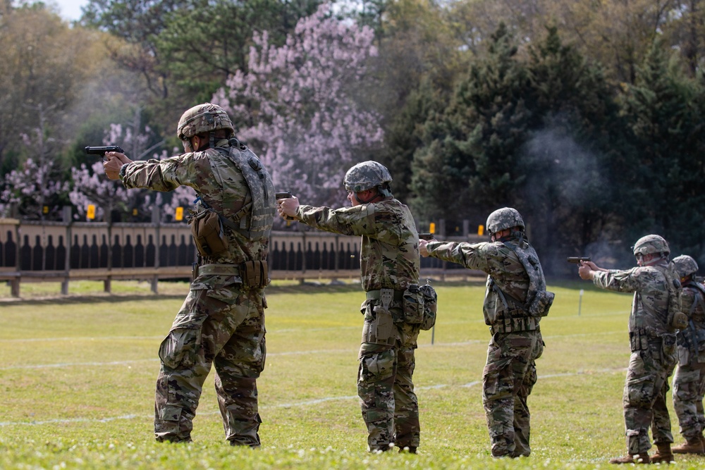 Alabama National Guard Marksmanship Team Soldiers compete in the U.S. Army Small Arms Championships