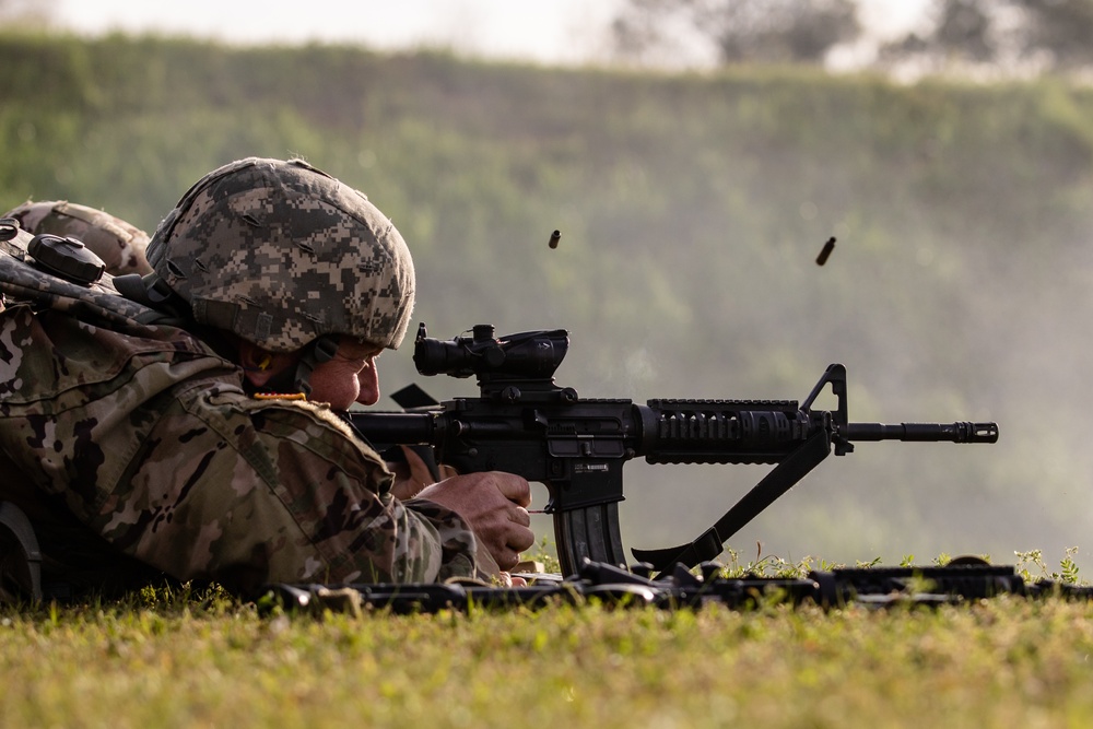 Alabama National Guard Marksmanship Team Soldiers compete in the U.S. Army Small Arms Championships