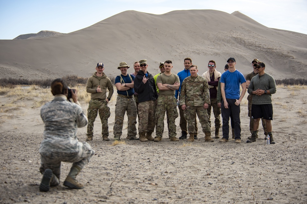 Airmen ruck 26 miles in sand dunes to tribute the Bataan Death March