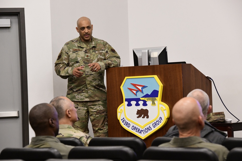 Los Angeles County Sheriff's Department Search and Rescue Team Leaders Tour the 163d Attack Wing