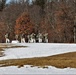 Fort McCoy Cold-Weather Operations Course students practice snowshoeing, ahkio sled use