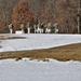 Fort McCoy Cold-Weather Operations Course students practice snowshoeing, ahkio sled use