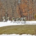 Fort McCoy Cold-Weather Operations Course students practice snowshoeing, ahkio sled use