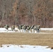 Fort McCoy Cold-Weather Operations Course students practice snowshoeing, ahkio sled use