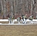 Fort McCoy Cold-Weather Operations Course students practice snowshoeing, ahkio sled use