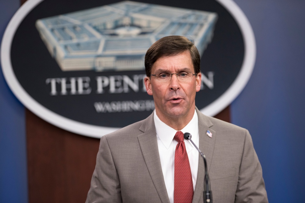 Secretary Esper Briefs Media on COVID-19 Response