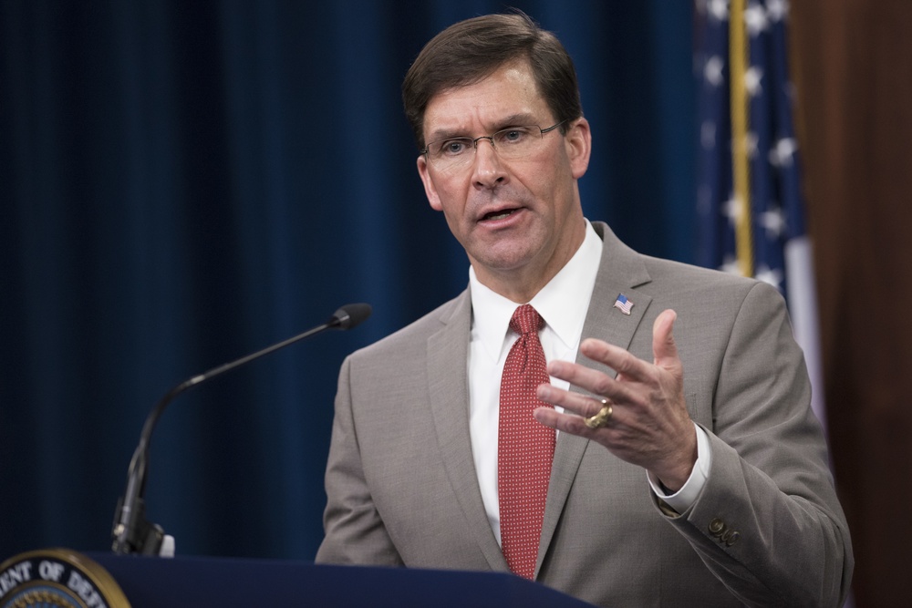 Secretary Esper Briefs Media on COVID-19 Response