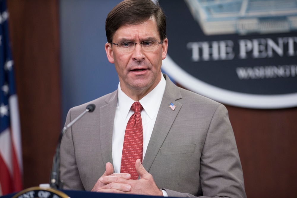 Secretary Esper Briefs Media on COVID-19 Response