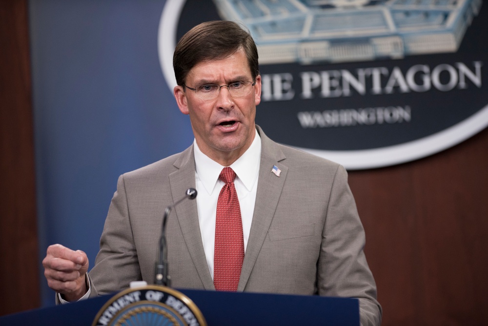Secretary Esper Briefs Media on COVID-19 Response