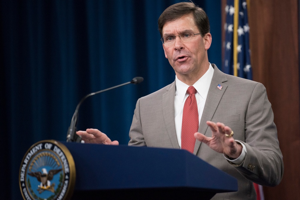 Secretary Esper Briefs Media on COVID-19 Response