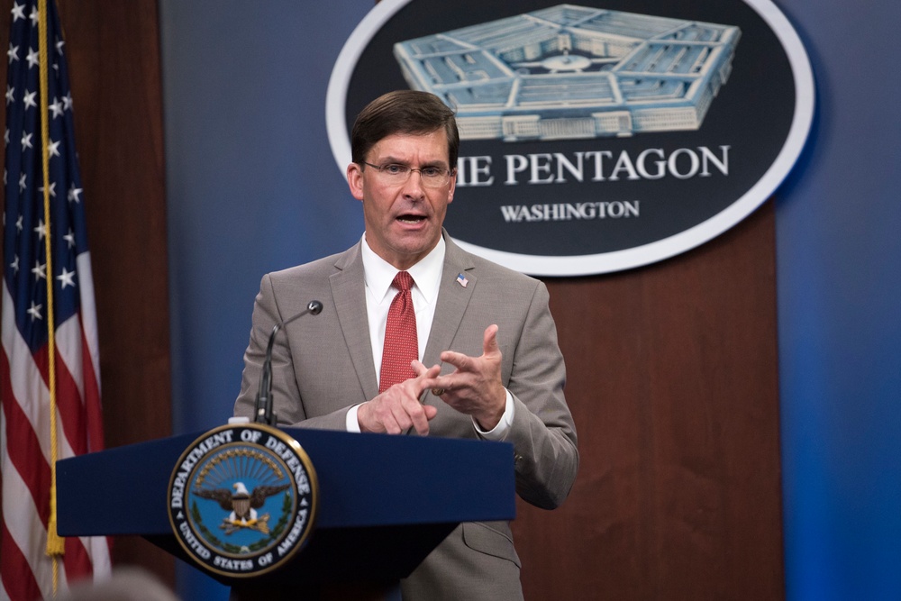 Secretary Esper Briefs Media on COVID-19 Response